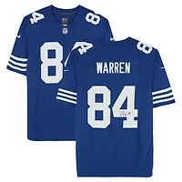 Tyler Warren Indianapolis Colts Autographed Royal Nike Throwback Game Jersey