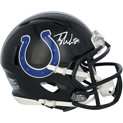 Tyler Warren Indianapolis Colts Autographed Riddell 2023 Alternate Speed Mini Helmet