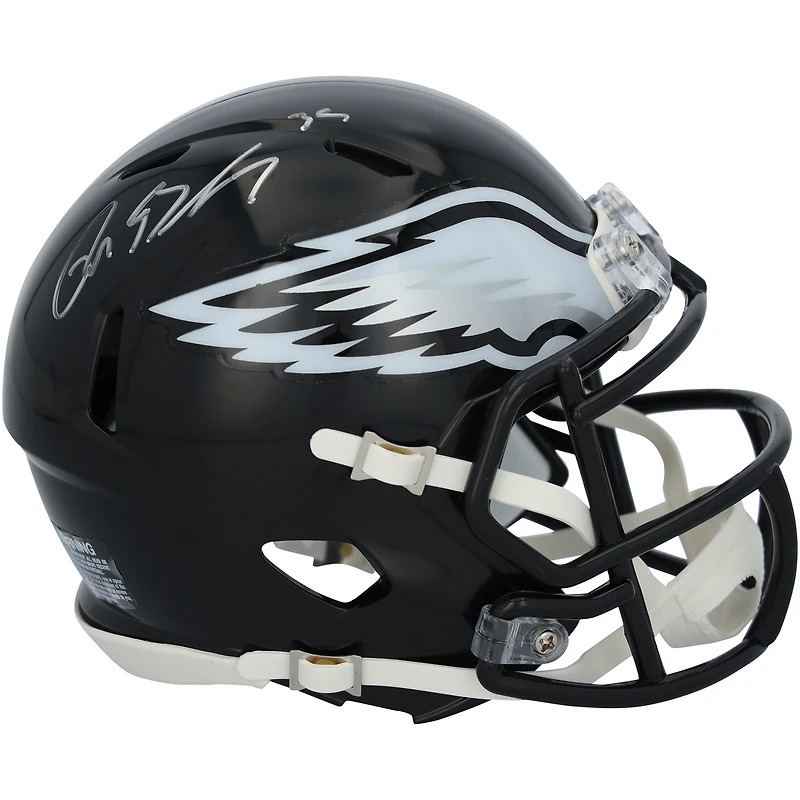 Reed Blankenship Philadelphia Eagles Autographed Riddell Black Alternate Speed Mini Helmet
