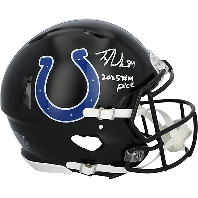 Tyler Warren Indianapolis Colts Autographed Riddell 2023 Alternate Speed Authentic Helmet with "2023 #14 Pick" Inscription