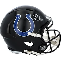 Tyler Warren Indianapolis Colts Autographed 2023 Alternate Riddell Speed Replica Helmet