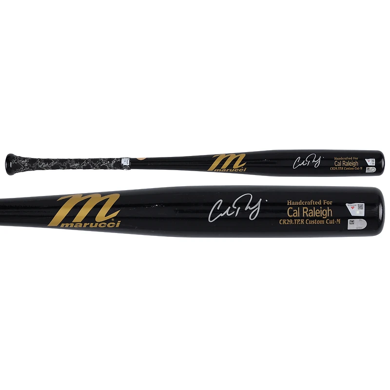 Cal Raleigh Seattle Mariners Autographed Game-Used Black Marucci Bat from the 2025 MLB Season - NF70452458