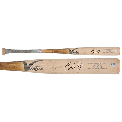 Cal Raleigh Seattle Mariners Autographed Game-Used Tan Victus Bat from the 2025 MLB Season - NF70452456