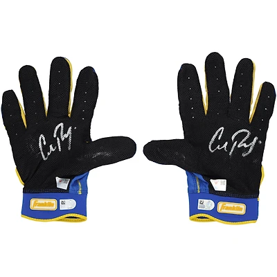 Cal Raleigh Seattle Mariners Autographed Game-Used Blue Franklin Batting Gloves from the 2025 MLB Season - NF70454029-30