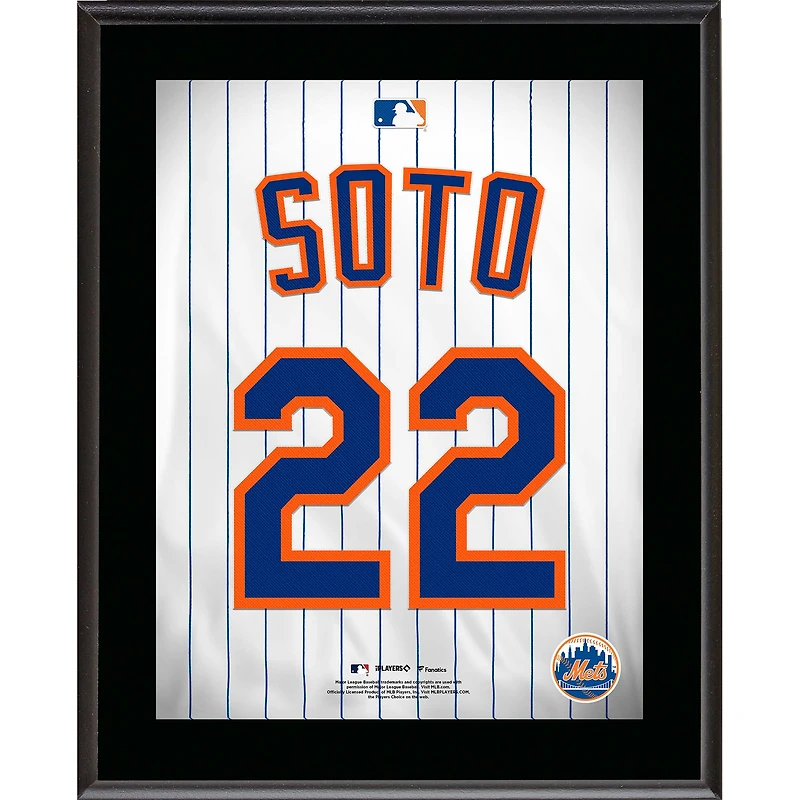 Juan Soto New York Mets 10.5" x 13" Jersey Number Sublimated Player Plaque