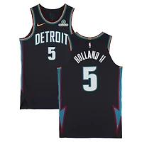 Ron Holland II Detroit Pistons Game-Used #5 Black Nike City Edition Jersey vs. Atlanta Hawks on December 1, 2025 - Size 50+4