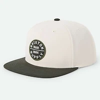 Unisex  White Brixton Oath III Snapback Hat