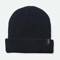 Unisex Brixton Black Heist Cuffed Knit Hat