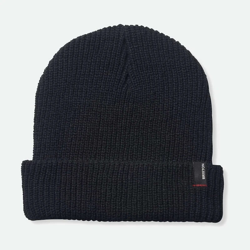 Unisex Brixton Black Heist Cuffed Knit Hat