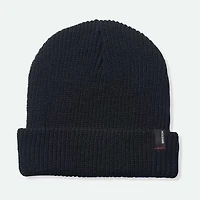 Unisex Brixton Black Heist Cuffed Knit Hat