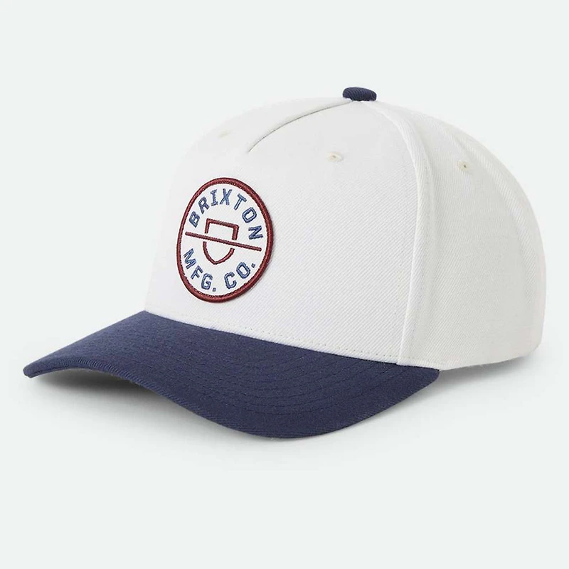 Unisex Brixton White Crest C MP Adjustable Hat