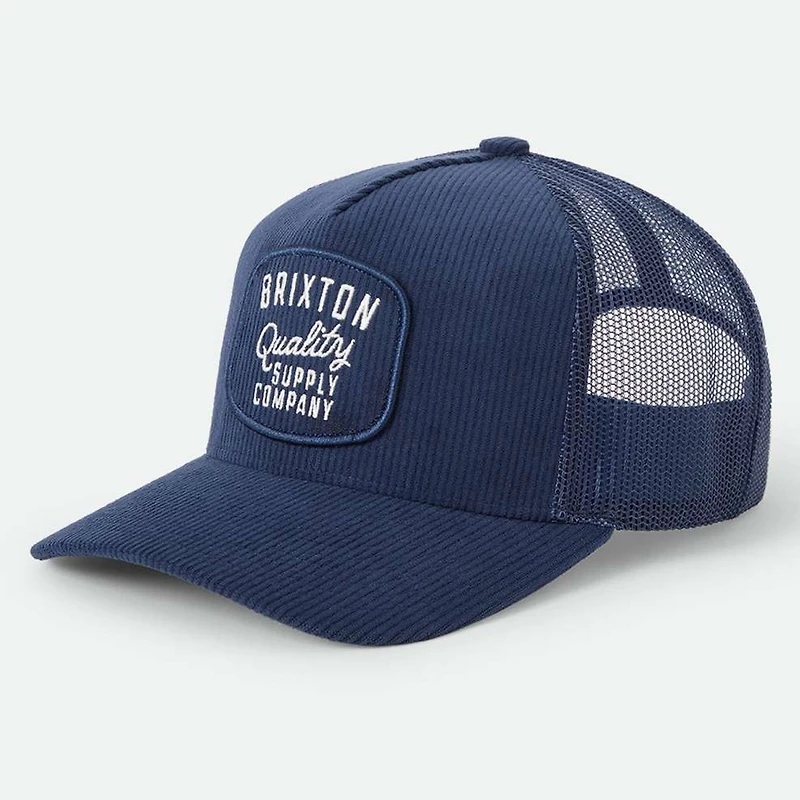 Unisex Brixton Navy Hubal Adjustable Trucker Hat