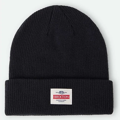 Unisex Brixton Black Trademark Cuffed Knit Hat