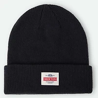 Unisex Brixton Black Trademark Cuffed Knit Hat