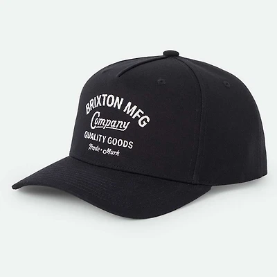 Unisex Brixton Black Brixton Stratton Snapback Hat