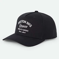Unisex Brixton Black Brixton Stratton Snapback Hat