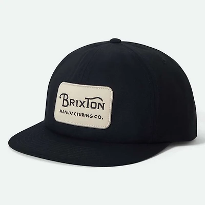 Unisex Brixton Black Brixton Grade Snapback Hat