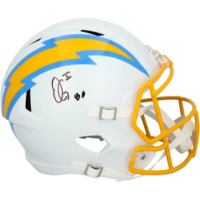 Oronde Gadsden Los Angeles Chargers Autographed Riddell Speed Replica Helmet