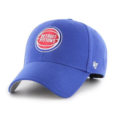 Men's '47  Blue Detroit Pistons MVP Clean Up Adjustable Hat