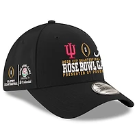 Unisex New Era Black Indiana Hoosiers vs. Alabama Crimson Tide College Football Playoff 2026 Rose Bowl 9FORTY Adjustable Hat