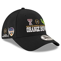 Unisex New Era Black Texas Tech Red Raiders vs. Oregon Ducks College Football Playoff 2026 Orange Bowl 9FORTY Adjustable Hat