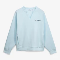 Women's FootJoy Light Blue THE PLAYERS V-Neck Tri-Blend Raglan Sweatshirt