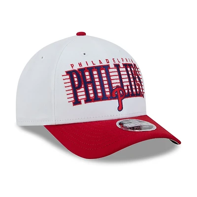Men's New Era White/Red Philadelphia Phillies Loyal 9FORTY M-Crown Adjustable Hat
