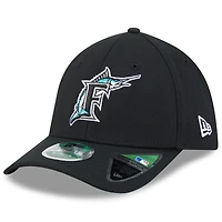 Men's New Era  Black Florida Marlins  Player Replica 39THIRTY M-Crown Flex Hat