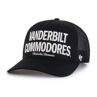 Men's '47 Black Vanderbilt Commodores Contemporary Hitch Trucker Adjustable Hat