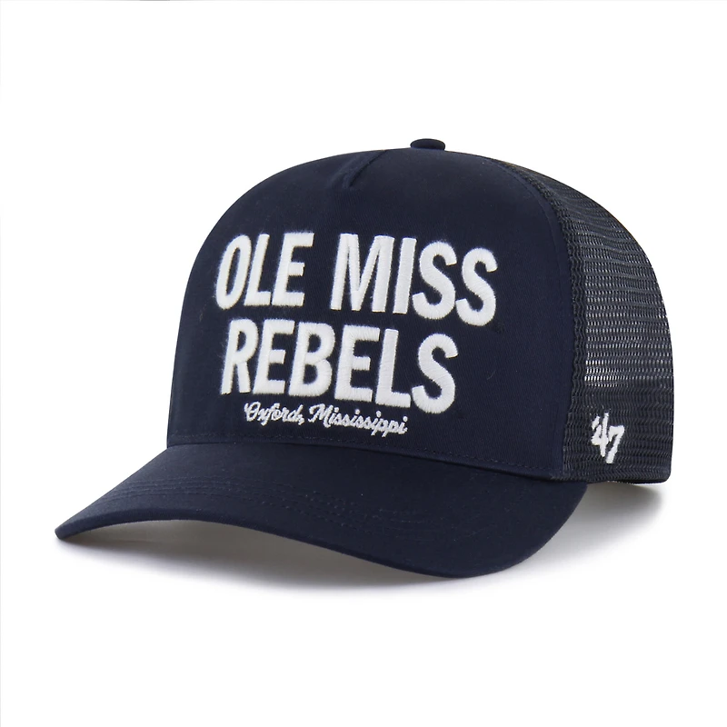 Men's '47 Navy Ole Miss Rebels Contemporary Hitch Trucker Adjustable Hat