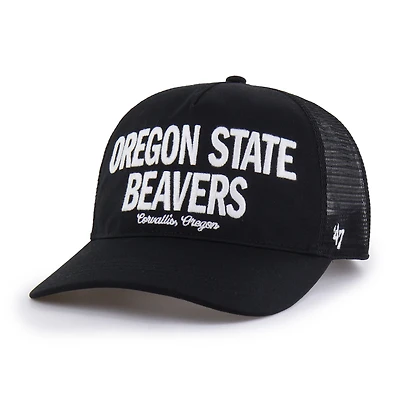 Men's '47 Black Oregon State Beavers Contemporary Hitch Trucker Adjustable Hat