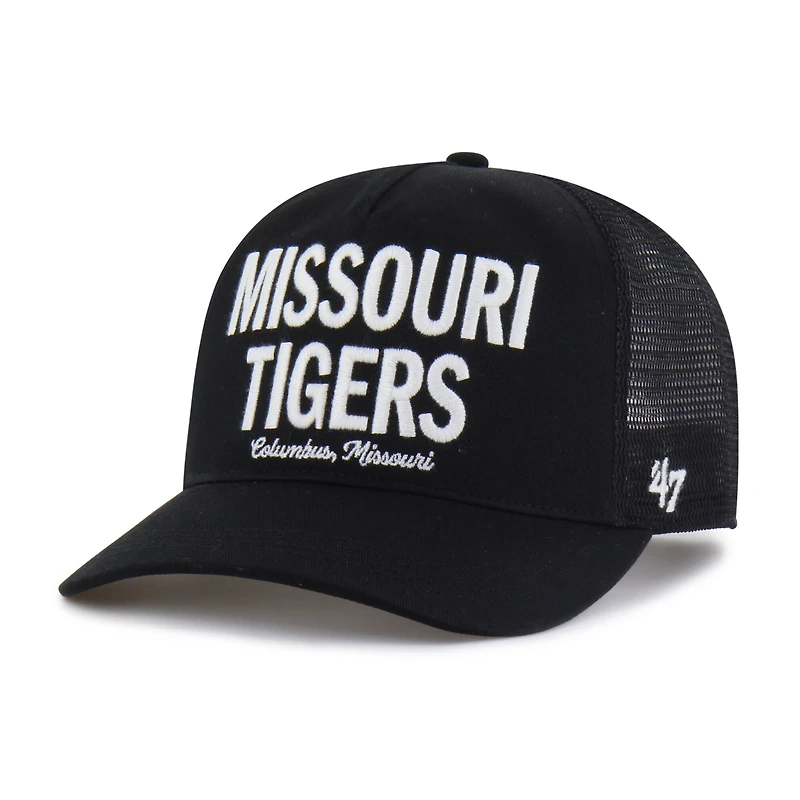 Men's '47 Black Missouri Tigers Contemporary Hitch Trucker Adjustable Hat