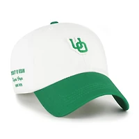 Men's '47  White/Green Oregon Ducks Contemporary Basics Two Tone Clean Up Adjustable Hat