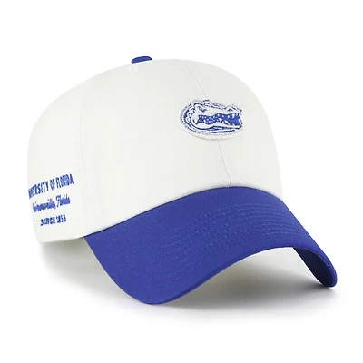 Men's '47  White/Royal Florida Gators Contemporary Basics Two Tone Clean Up Adjustable Hat