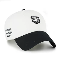 Men's '47  White/Black Army Black Knights Contemporary Basics Two Tone Clean Up Adjustable Hat