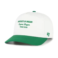 Men's '47 White Oregon Ducks Contemporary Basics Two-Tone Hitch Adjustable Hat