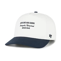 Men's '47 White Navy Midshipmen Contemporary Basics Two-Tone Hitch Adjustable Hat