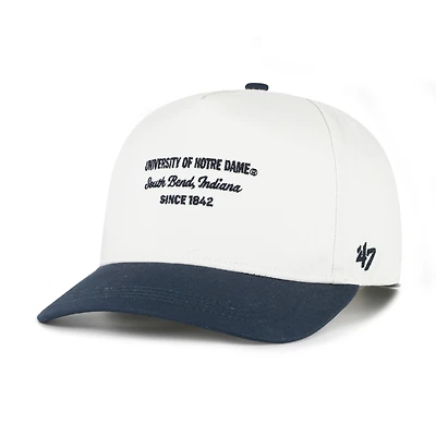 Men's '47 White Notre Dame Fighting Irish Contemporary Basics Two-Tone Hitch Adjustable Hat