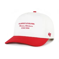 Men's '47 White Oklahoma Sooners Contemporary Basics Two-Tone Hitch Adjustable Hat