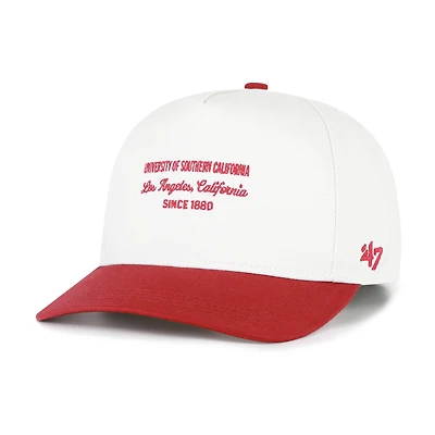 Men's '47 White USC Trojans Contemporary Basics Two-Tone Hitch Adjustable Hat