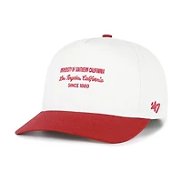Men's '47 White USC Trojans Contemporary Basics Two-Tone Hitch Adjustable Hat