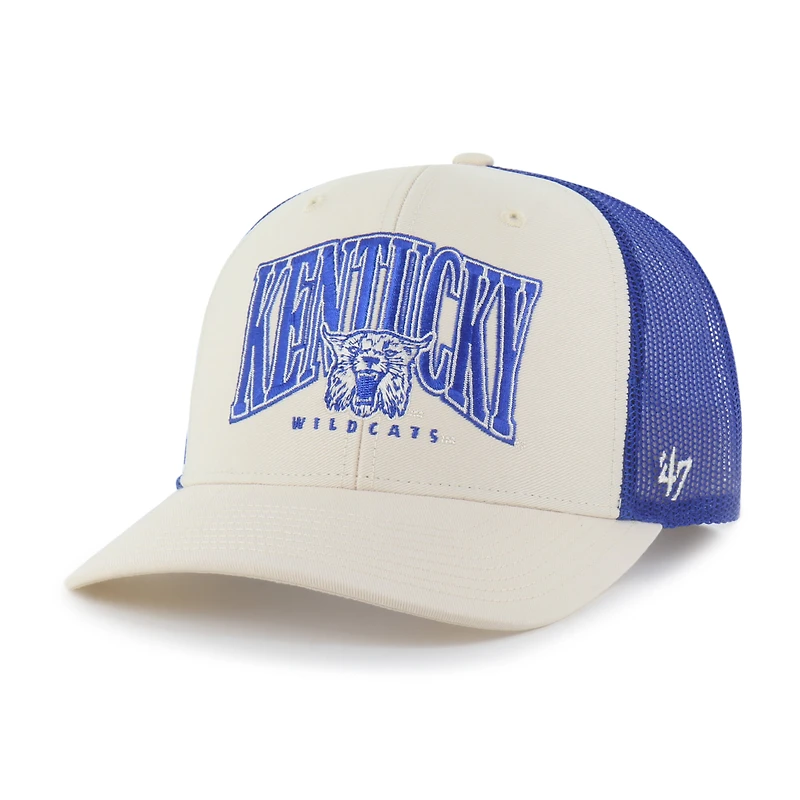 Men's '47  Natural Kentucky Wildcats Drawbridge Trucker Adjustable Hat