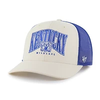 Men's '47  Natural Kentucky Wildcats Drawbridge Trucker Adjustable Hat