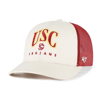 Men's '47  Natural USC Trojans Drawbridge Trucker Adjustable Hat