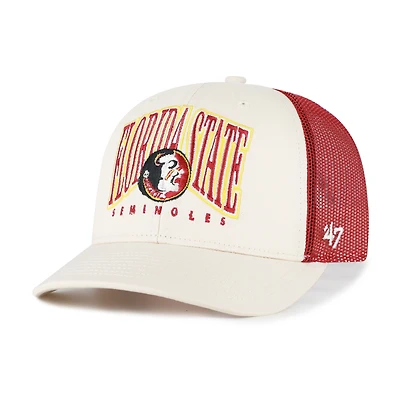 Men's '47  Natural Florida State Seminoles Drawbridge Trucker Adjustable Hat