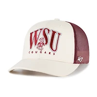 Men's '47  Natural Washington State Cougars Drawbridge Trucker Adjustable Hat