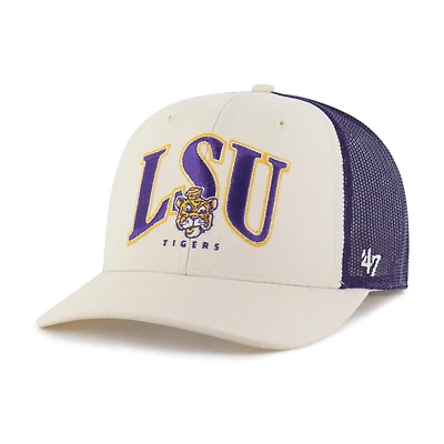 Men's '47  Natural LSU Tigers Drawbridge Trucker Adjustable Hat