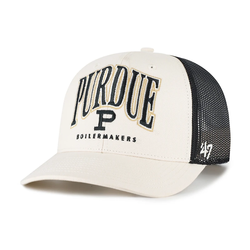 Men's '47  Natural Purdue Boilermakers Drawbridge Trucker Adjustable Hat
