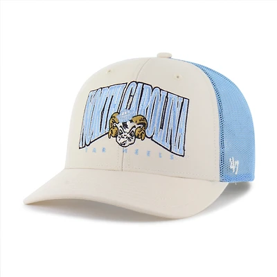 Men's '47  Natural North Carolina Tar Heels Drawbridge Trucker Adjustable Hat