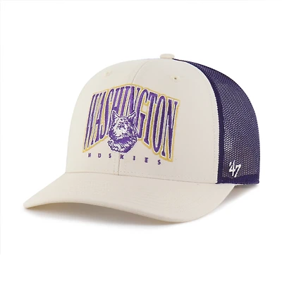 Men's '47  Natural Washington Huskies Drawbridge Trucker Adjustable Hat